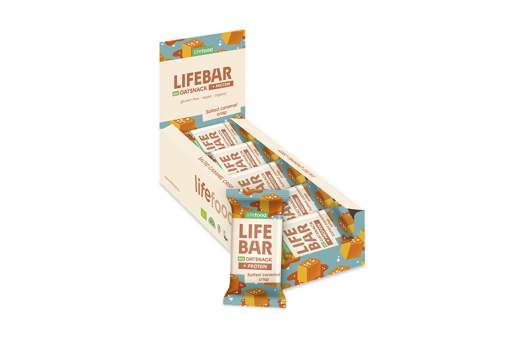 חטיף חלבון שיבולת שועל קראנצ׳ קרמל מלוח