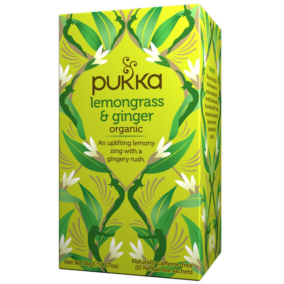 חליטת תה למון גראס וג׳ינג׳ר