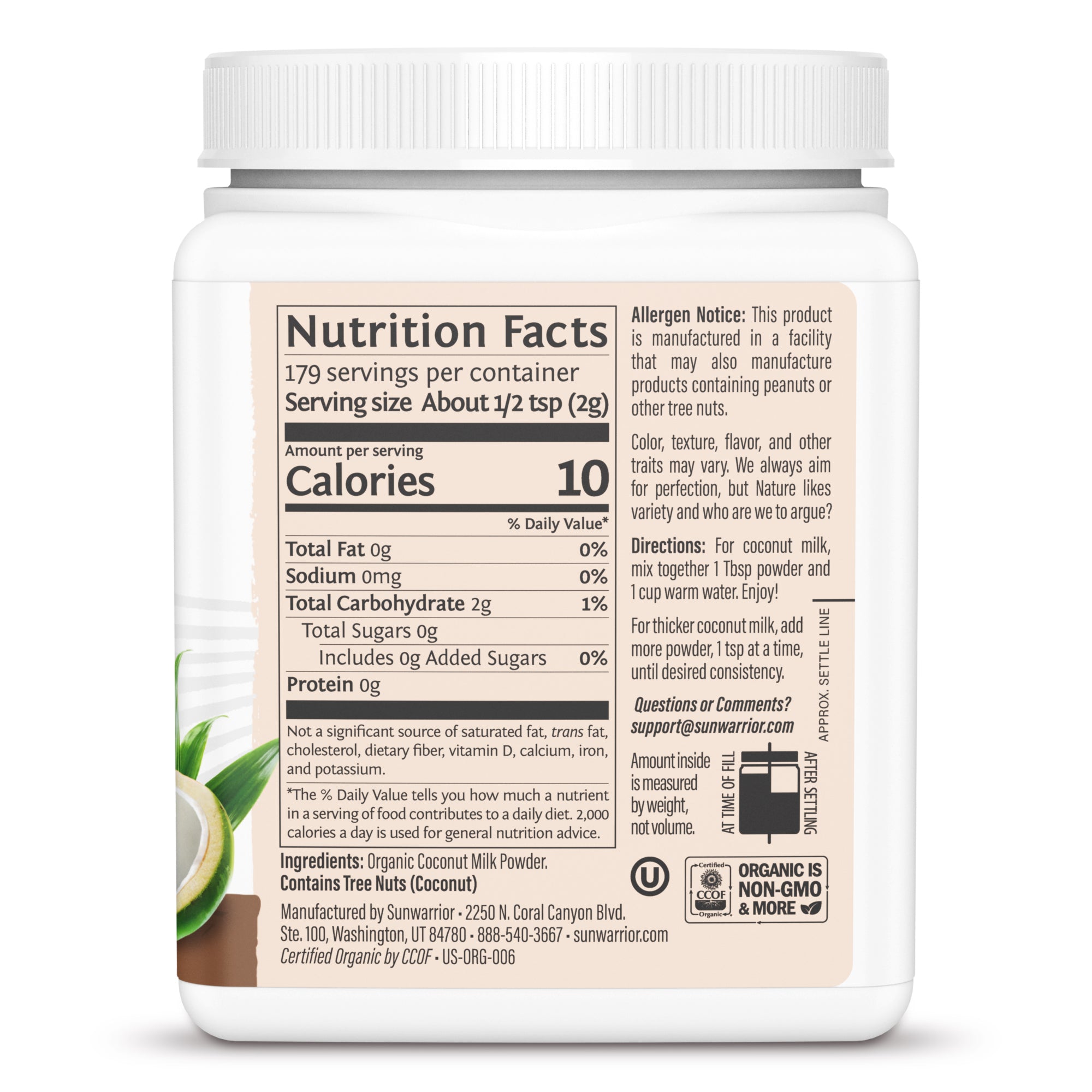 אבקת חלב קוקוס