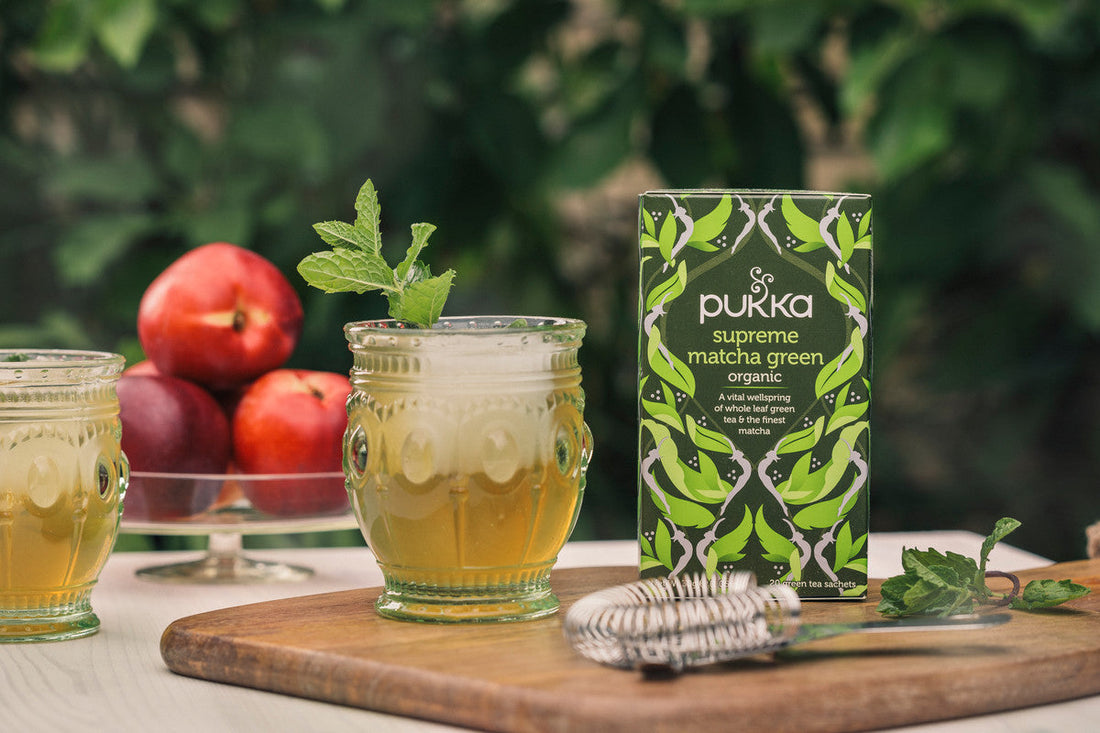 מתכון לתה ירוק אפרסק קר