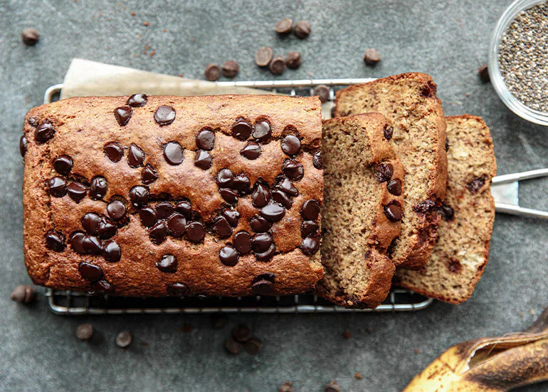 עוגת בננה נימוחה עם זרעי צ’יה